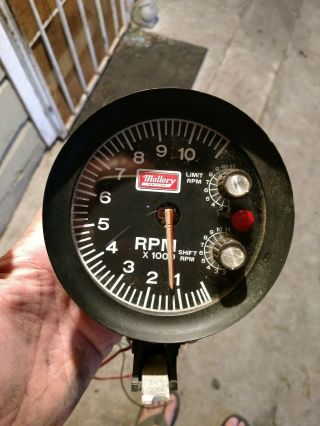 Vintage Auto Tech On Motor Rpm Tach Mallory Ignition Car And Truck Parts