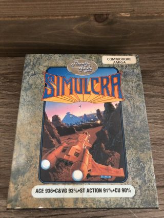 Vintage Commodore Amiga Computer Game Simulcra 1990 Graftgold