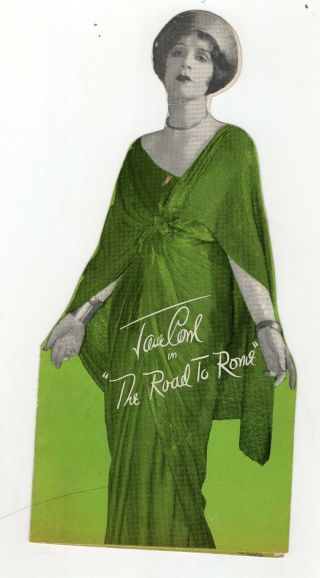 Vintage Advertising Brochure Jane Cowl In The Road To Rome