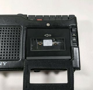 Vintage SONY TCM - 5000 Professional Portable Cassette Tape Recorder & Case PARTS 4