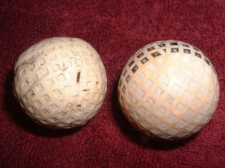 Vintage Golf Ball Mesh 1930 ' s US Edgebrook,  and Vacuum Cup 3