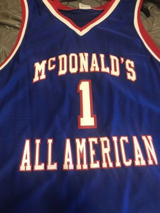 Vintage Tracy McGrady McDonalds All American Jersey Size 54 2
