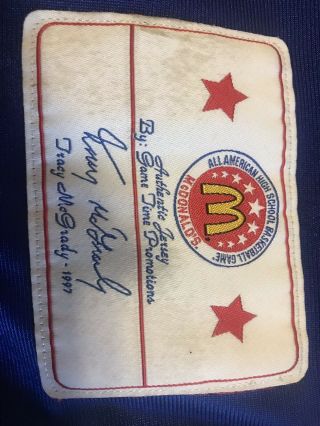 Vintage Tracy McGrady McDonalds All American Jersey Size 54 5