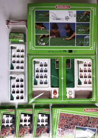 Subbuteo Vintage Boxed Set Bundle With Stadium And 7 Teams