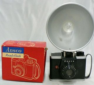 Vintage Ansco Readyflash Camera With Flash Attachment