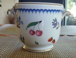 Vintage Richard Ginori Italian Fruits Cache Pot (flower Pot)