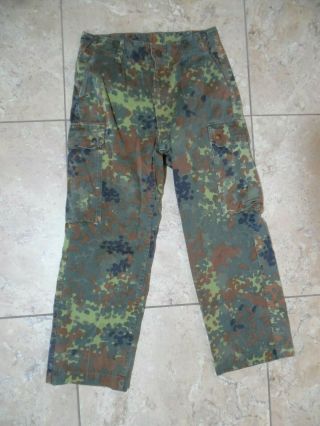 Vtg German Military Flecktarn Camo Pants Trousers Measured 29x26