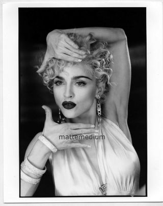 M14c Madonna Vogue Video Vintage 1990s Black White 8x10 Photo =david Fincher=