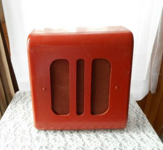 Vintage Stromberg / Carlson 8 " Speaker In Wood Cabinet