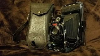 Six - 16 (616) Kodak Folding Camera,  No.  1 Diodak Shutter,  W/ Case