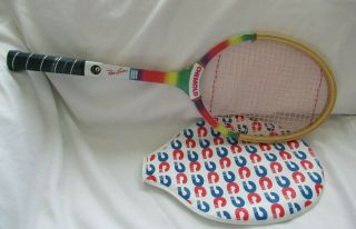 Vintage Chemold 4 1/2 Swinger Rod Laver Tennis Racquet W/ Case Exc