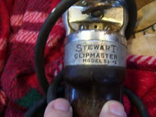 Vintage Stewart ClipMaster Model 51 - 1 Electric Clipper Horse Cattle Sheep Goat 4