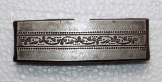 India Vintage Steel Jewelry Die Mold/mould Hand Engraved Bangle Std - 514