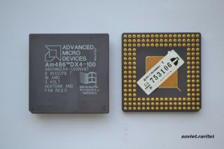 AMD Am486DX4 - 100 A80486DX4 - 100NV8T Socket 3 Processor 100MHz 3V 486 CPU 3