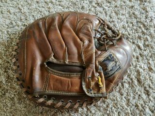 Vintage Baseball Glove Catchers Mitt JC Higgins 4