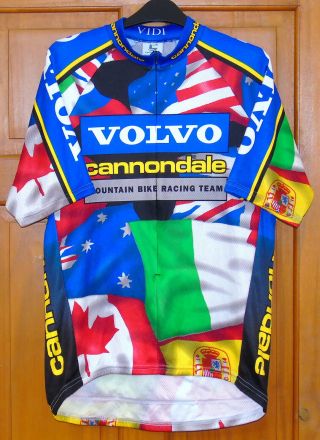 Vintage Volvo Cannondale Team Jersey.  Xl 44 " Circumference