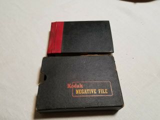 Vtg Kodak Negative 100 File W/ 75,  Negatives 1950 