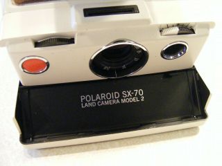Vintage Polaroid Sx70 Camera Model 2 Leather Trim