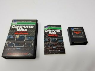 Computer War Game Cartridge For Atari 400/800/xl/xe Complete (cib)