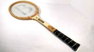 Bancroft Monte Carlo Bjorn Borg Vintage Wood Tennis Racquet M 4 5/8