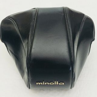 Minolta Vintage Fitted Leather Case For Srt Series 35mm Film Cameras Japan