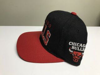 Vintage Chicago Bulls Starter Arch Snapback Hat Cap Nba Mj Script Jordan 23 3