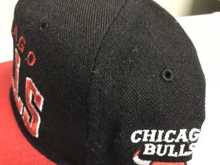 Vintage Chicago Bulls Starter Arch Snapback Hat Cap Nba Mj Script Jordan 23 4