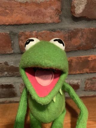 Vintage 1976 Fisher Price Kermit The Frog 850 Plush Muppet Jim Henson Toy Doll
