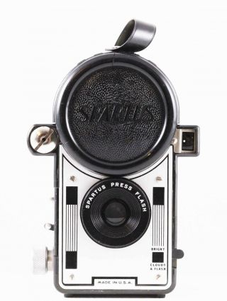 Spartus Press Flash 120 Film Box Camera Circa 1939 - 1950 With Sales Tag