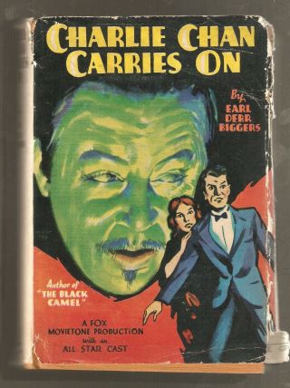 Charlie Chan Carries On,  By Earl Derr Biggers,  1930 Fox Movietone Prod.  Vg