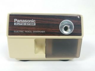 Vintage Panasonic Electric Pencil Sharpener Kp - 110 Auto Stop