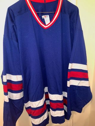 York Rangers Ccm Maska Blank Vintage Nhl Hockey Jersey Men’s 56 Xxxl 3xl