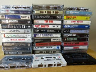 Over 30 Rock Hip Hop Heavy Metal Pop Cassette Tapes Vintage 2 Soundtracks