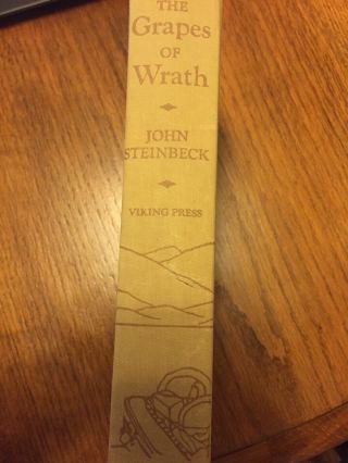 The Grapes Of Wrath 1939 John Steinbeck Hardback Vintage Collectable 2