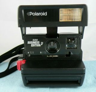 Vintage Polaroid 600 Business Edition 2 One Step Instant Film Flash Camera