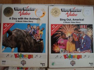 Vtg Lof of 6 Kidsongs VHS Video All View - Master Music Video Story - FOR CHARITY 4