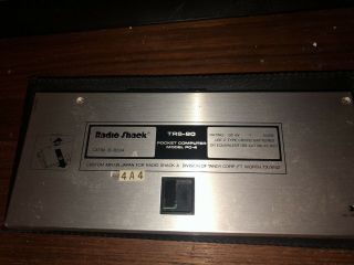 Radio Shack TRS - 80 Pocket Computer PC - 4,  Cat No.  26 - 3650A 3