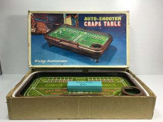 Vintage Auto Shooter Craps Casino Gambling Table Vintage Las Vegas Home Game