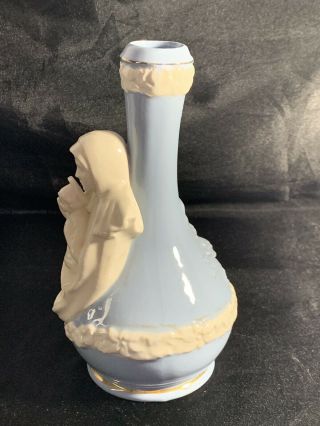 Rare Vintage Holy Water Bottle Catholic Virgin Mother Mary Holding Baby Jesus 2