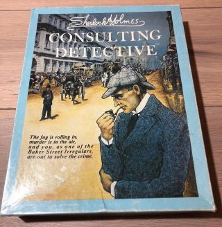 Vintage 1980’s Sherlock Holmes Consulting Detective Game Euc