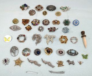 Vintage Costume Jewellery Brooch Brooches Some Signed Scottish Miracle Sphinx