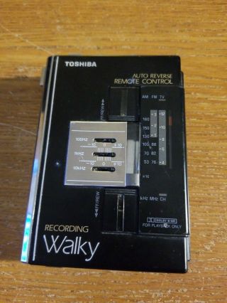 Vintage Toshiba Recording Walky Kt - V890 Parts Radio Oddball Cassette