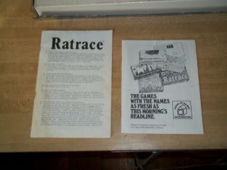 Vtg.  1970s Ratrace Rat Race Board Game Waddingtons 100 COMPLETE 5
