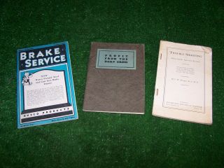 3 Vintage Automotive Books Brake Service,  Profit From The Daily Grind