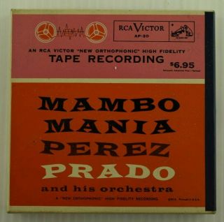 Vintage Perez Prado Mambo Mania Rca Victor Reel To Reel