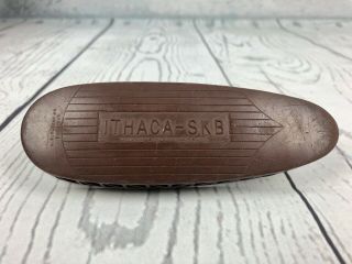 Ithaca Skb Vintage White Line Recoil Pad W/ Screws 4 7/8” Long & 1 11/16” Wide