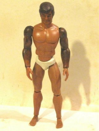 Vintage Mattel 1971 Big Jim 9.  5 " Action Figure W/ Karate Chop Arm –
