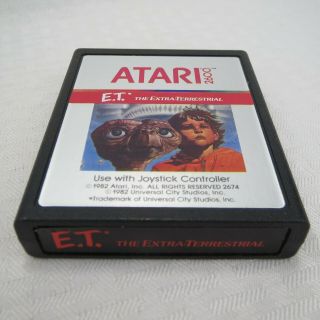 E.  T.  THE EXTRA - TERRESTRIAL - VINTAGE 1982 ATARI 2600 VIDEO GAME - COMPLETE - LN 4