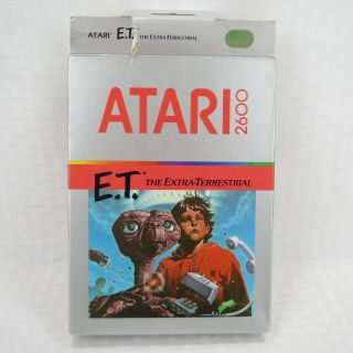 E.  T.  THE EXTRA - TERRESTRIAL - VINTAGE 1982 ATARI 2600 VIDEO GAME - COMPLETE - LN 5