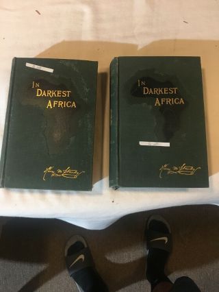 Two Volumes In Darkest Africa Henry M Stanley Vol.  1 And 2 1891 Scribner